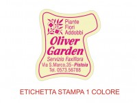 Etichette adesive per fioristi, fiorai e vivaisti (mm 35x30)  (cod.23G)